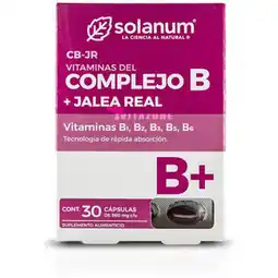 Farmacias YZA Solanum Complejo B + Jalea Real 30 Caps oferta