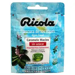 Farmacias YZA Ricola Alpin Fresh S/Azucar 15G 6 Past oferta