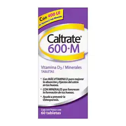 Farmacias YZA Caltrate 600+M 60 Tabs oferta