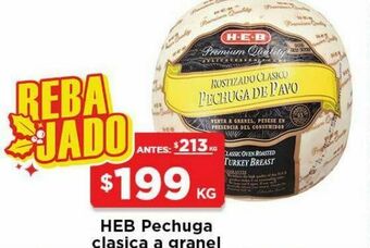 HEB Pechuga de pavo heb oferta