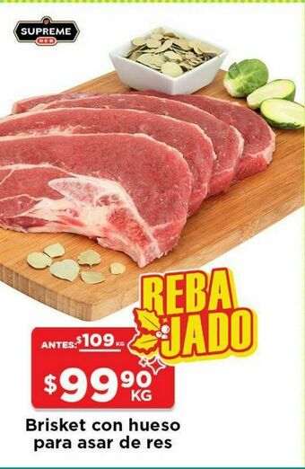 HEB Heb supreme brisket c/h para asar de res 1 kg oferta