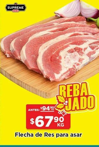 HEB Heb supreme flecha c/h de res congelada 1 kg oferta