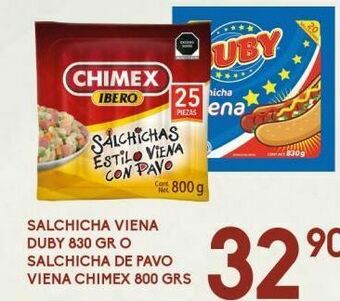 Alsuper Salchicha viena chimex oferta