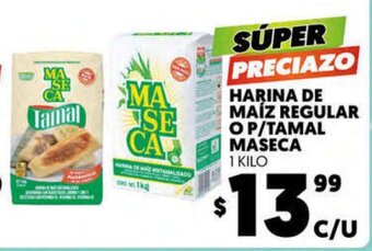 Merco Harina De Maiz Regular O P / Tamal Maseca 1 Kilo oferta
