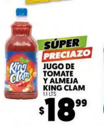 Merco Jugo De Tomate Y Almeja King Clam 1.1Lts oferta