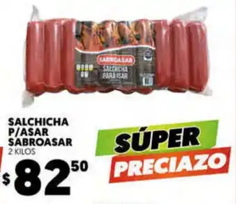 Merco Salchicha P/Asar Sabroasar 2 Kilos oferta