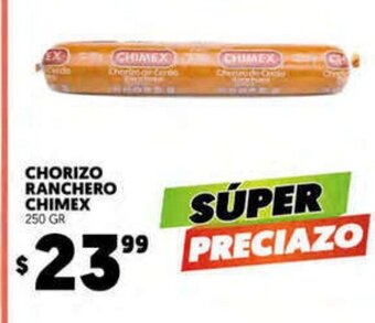 Merco Chorizo Ranchero Chimex 250 gr oferta