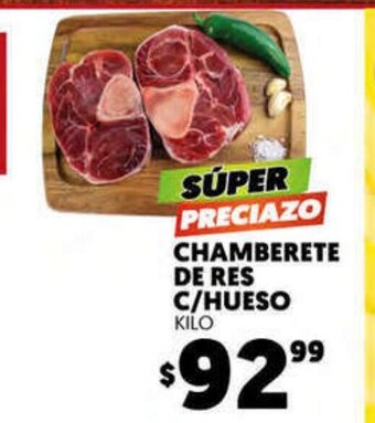 Merco Chamberete de res c/hueso Kilo oferta
