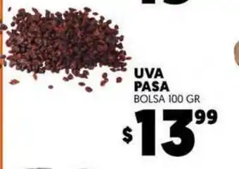 Merco Uva Pasa Bolsa 100 gr oferta