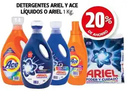 Farmacias Guadalajara Ariel y ace detergentes líquidos oferta