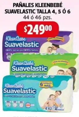 Farmacias Guadalajara Kleenbebé pañales suavelastic oferta
