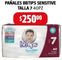 Farmacias Guadalajara Bbtips pañales sensitive oferta