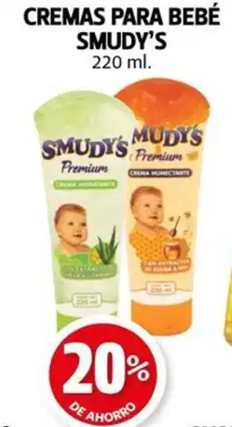 Farmacias Guadalajara Smudy's cremas para bebé oferta