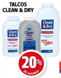 Farmacias Guadalajara Clean & dry talcos oferta