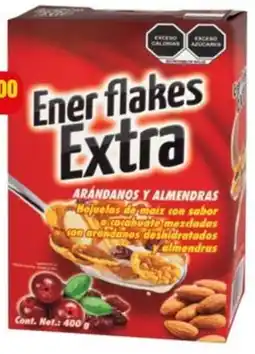 Farmacias Guadalajara Ener flakes extra cereal arándanos y almendras oferta