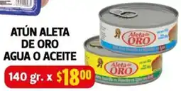 Farmacias Guadalajara Aleta de oro atún agua o aceite oferta
