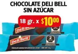 Farmacias Guadalajara Deli bell chocolate sin azúcar oferta