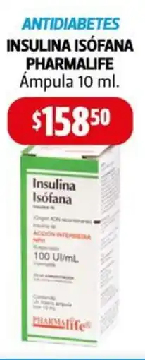 Farmacias Guadalajara Pharmalife antidiabetes insulina isófan oferta