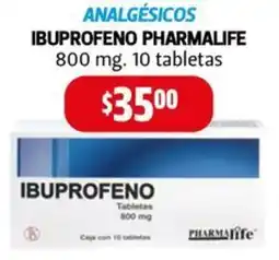 Farmacias Guadalajara Pharmalife analgésicos ibuprofeno oferta