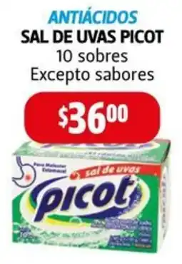 Farmacias Guadalajara Antiácidos sal de uvas picot oferta