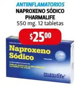 Farmacias Guadalajara Pharmalife antiinflamatorios naproxeno sódico oferta