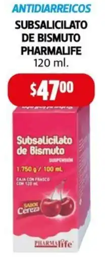 Farmacias Guadalajara Pharmalife antidiarreicos subsalicilato de bismuto oferta