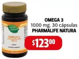 Farmacias Guadalajara Pharmalife natura omega 3 oferta