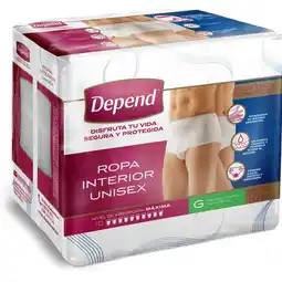 Farmacias YZA Depend Ropa Interior Grande 10 Unidades oferta
