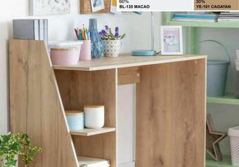 Sodimac Homecenter Escritorio con librero oferta