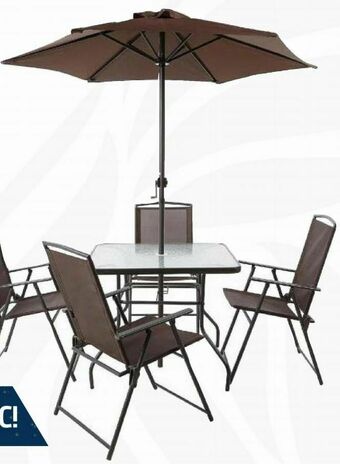 Sodimac Homecenter Juego de comedor menorca café 4 personas oferta