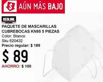 Mascarilla cubrebocas kn95 paquete con 5 piezas en bolsa individual