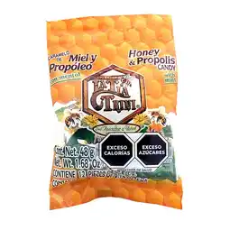 Farmacias Bazar CARAMELOS DE MIEL Y PROPOLEO SABOR MENTA BOLSA 48GR 12 PIEZAS LA TIA TRINI (IEPS) oferta