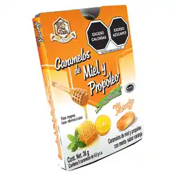 Farmacias Bazar CARAMELOS DE MIEL Y PROPOLEO SABOR NARANJA 36GR LA TIA TRINI (IEPS) oferta