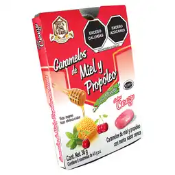 Farmacias Bazar CARAMELOS DE MIEL Y PROPOLEO SABOR CEREZA 36GR LA TIA TRINI (IEPS) oferta