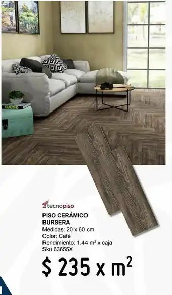 Piso bursera café 20x60 1.44
