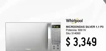 Sodimac Homecenter Horno de microondas whirlpool oferta