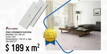 Piso natura gris 20x60 rend 1.44