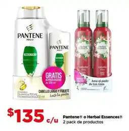 Bodega Aurrerá Pantene o Herbal Essences oferta