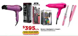 Bodega Aurrerá Revlon, Remington o Conair variedad de eléctronicos oferta
