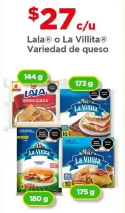 Bodega Aurrerá Lala o La Villita variedad de queso oferta