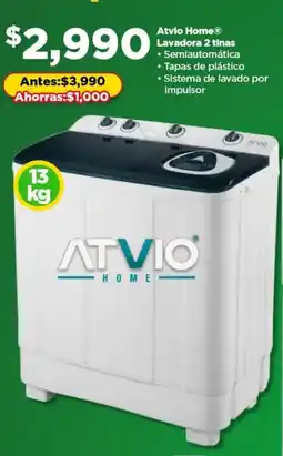 Bodega Aurrerá Atvio Home Lavadora 2 tinas oferta