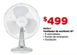 Bodega Aurrerá Atvio ventilador de escritorio 1Ventilador de escritorio 16" oferta