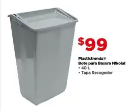 Bodega Aurrerá Plastictrends Bote para Basura Nikolal oferta