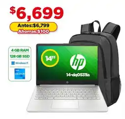Bodega Aurrerá HP Laptop 14-dq0531la oferta