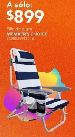 City Club Member's choice silla de playa oferta