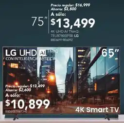 City Club Lg smart tv 65" oferta