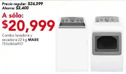 City Club Mabe combo lavadora y secadora oferta