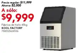 City Club Kool factory fábrica de hielo oferta
