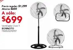 City Club Bornoto ventilador 3 en 1 oferta