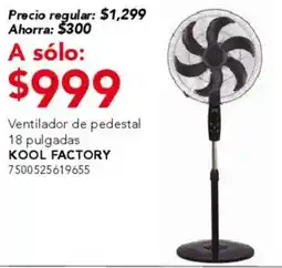 City Club Kool factory ventilador de pedestal oferta